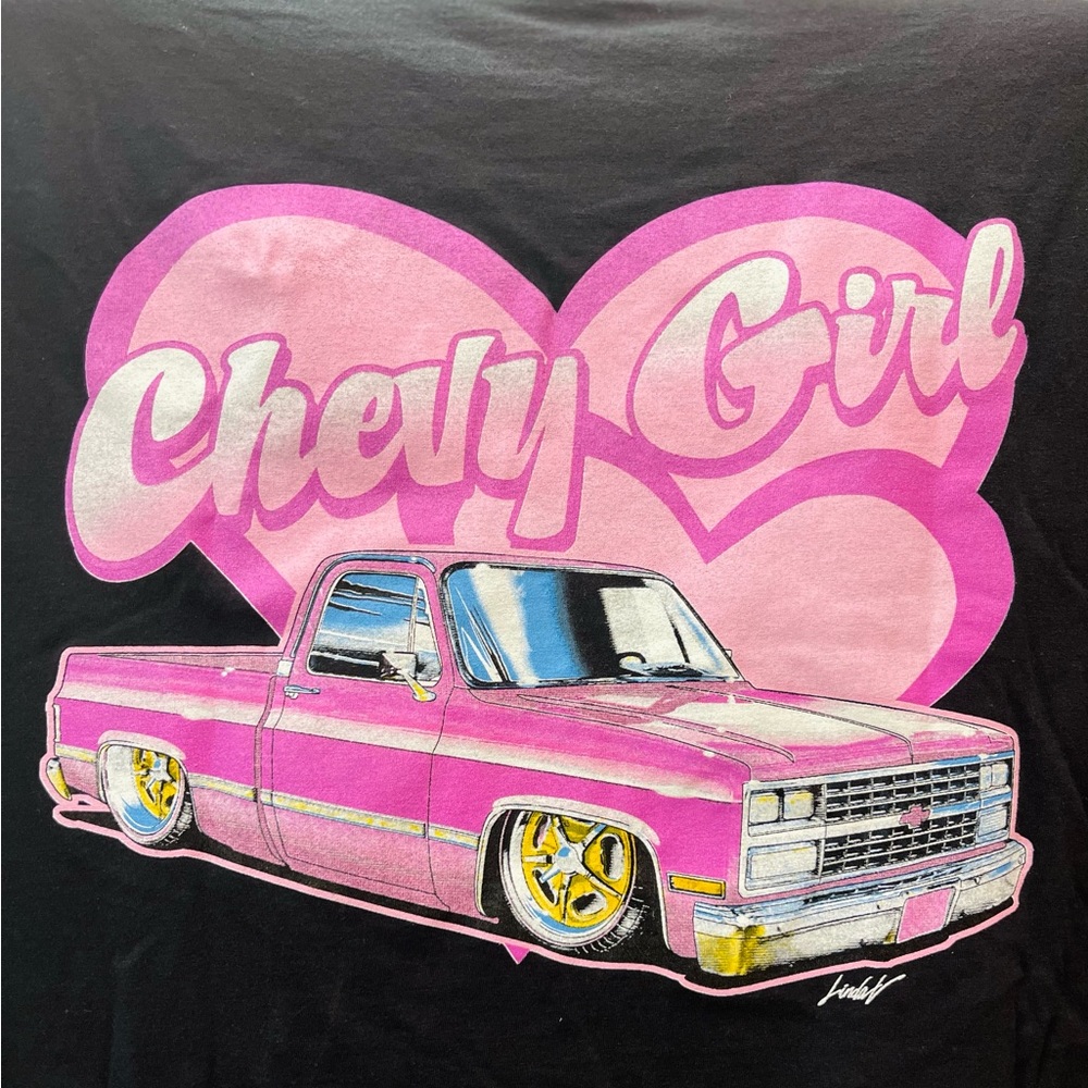 Chevy Girl Black & Pink T-shirt
